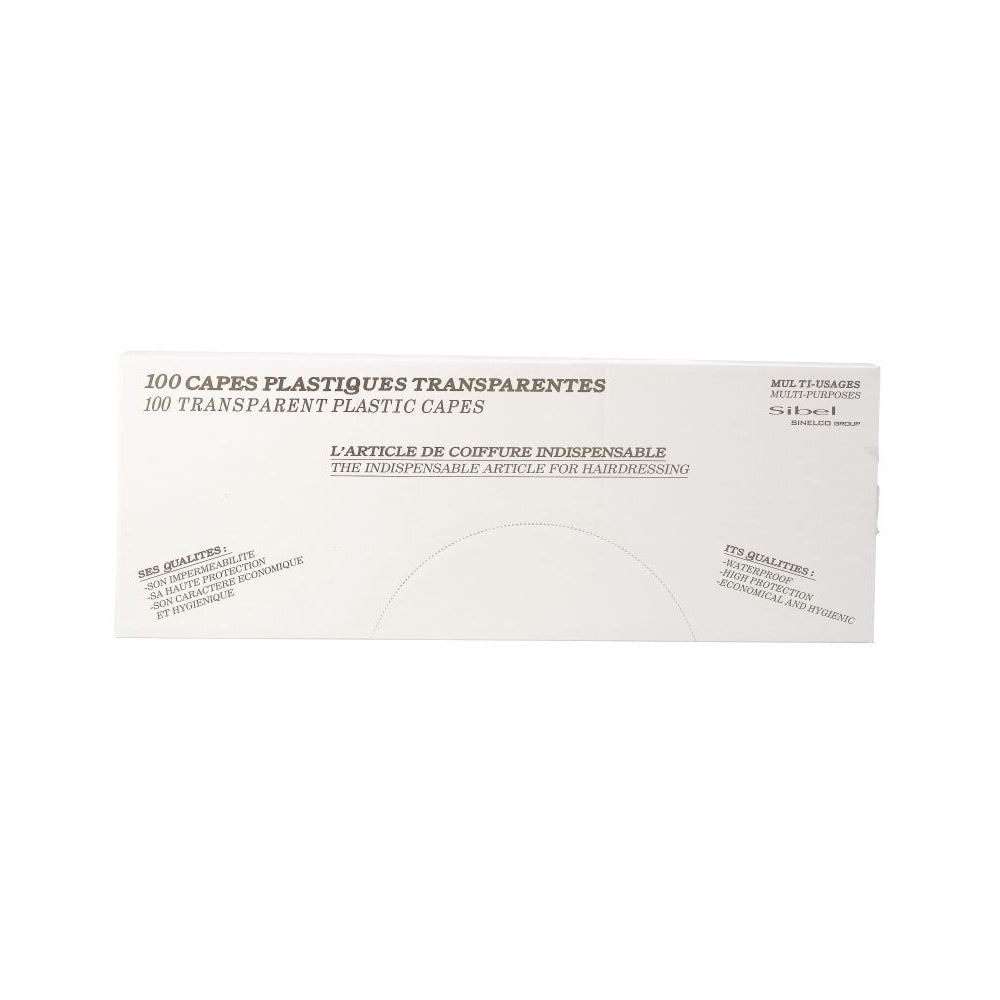 Sibel Disposable Capes Clear (Pack of 100)