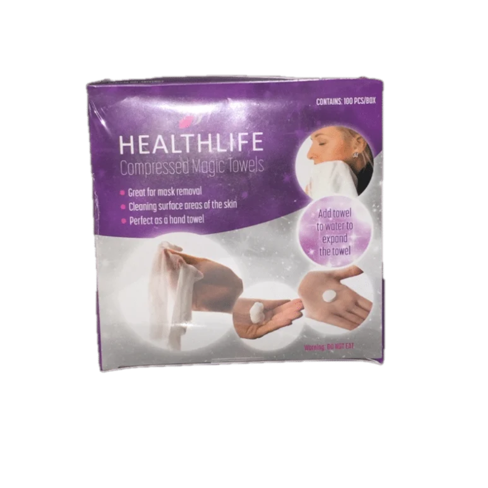 Health Life Compressed Magic Towels (100 pack)