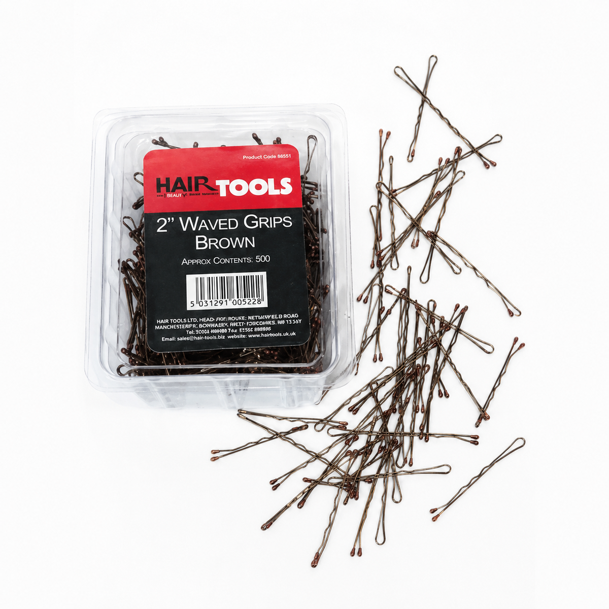 Hair Tools 2" Waved Pins (Box of 500)