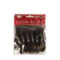 Head Jog Supa-Klipz Large Section Clips - Black (6 Pack)