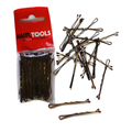 Hair Tools 2" Waved Grips Brown (Pack of 50)