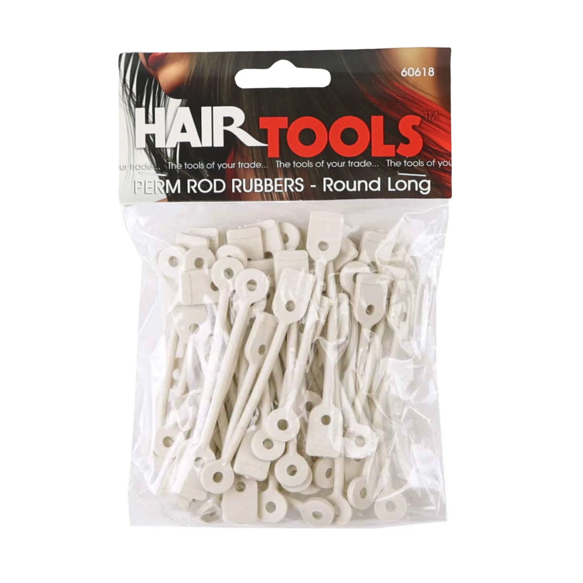 Hair Tools Perm Rod Rubbers - Round Long (Pack of 50)