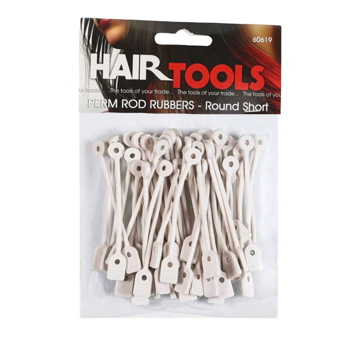 Hair Tools Perm Rod Rubbers - Round Short (Pack of 50)