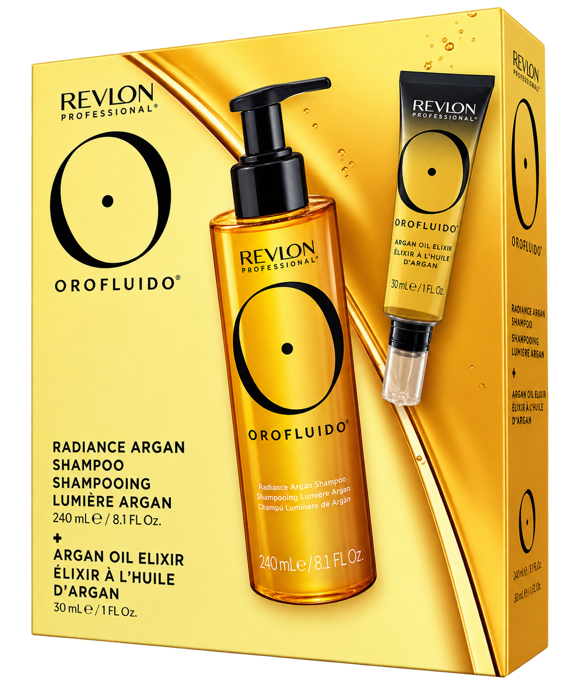 Orofluido Radiance Argan Shampoo & Precious Elixir Pack