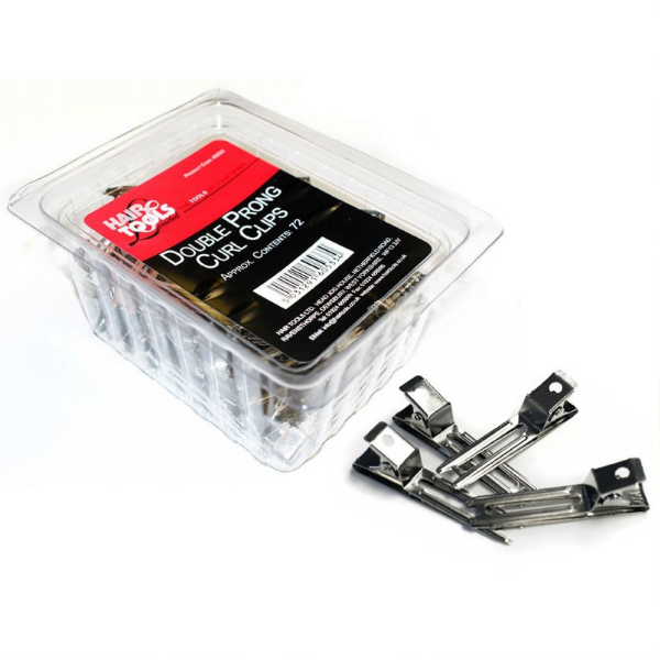 Hair Tools Double Prong Curl Clips (Box of 72)