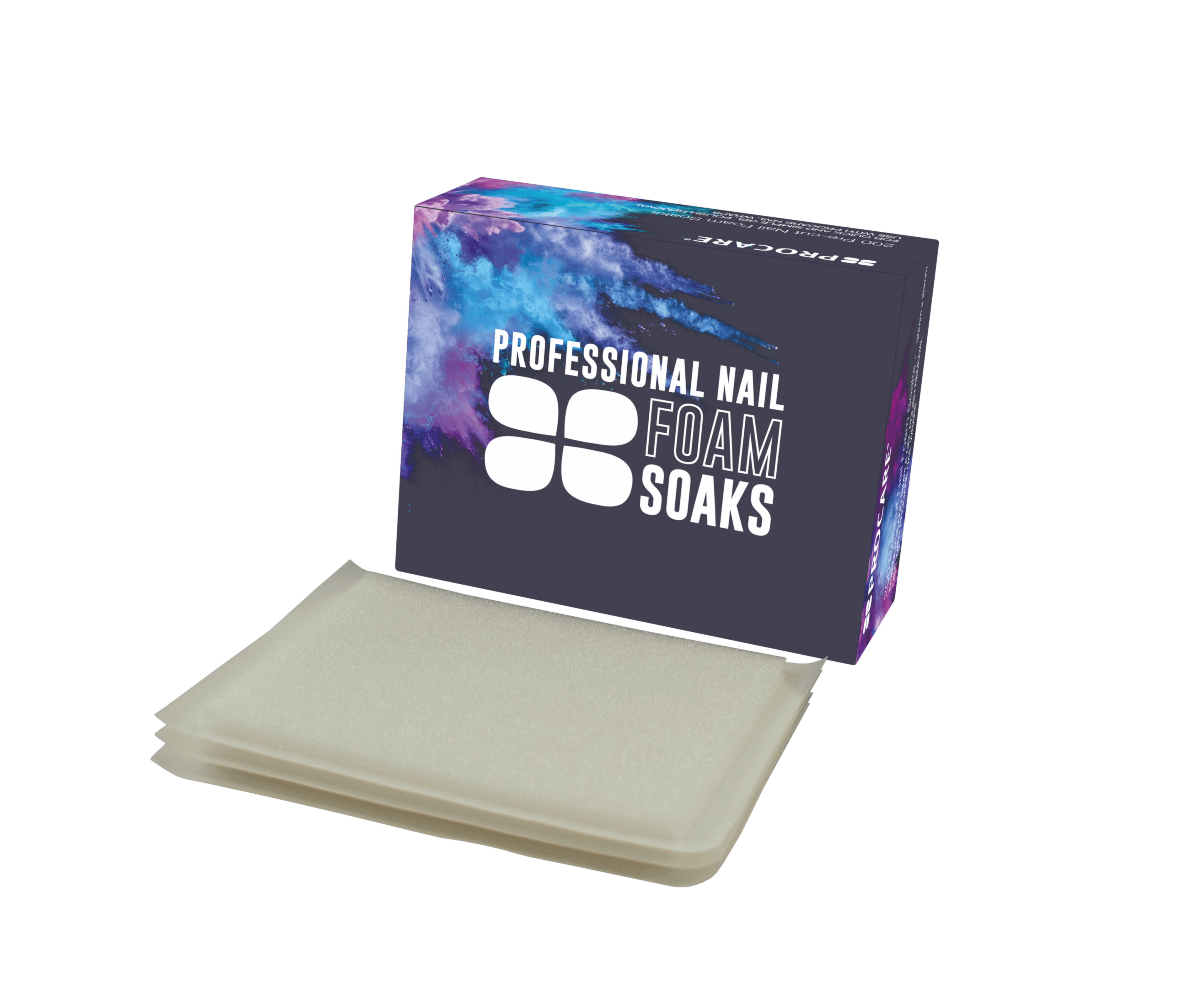 Procare 30mm x 20mm Nail Foam Soaks