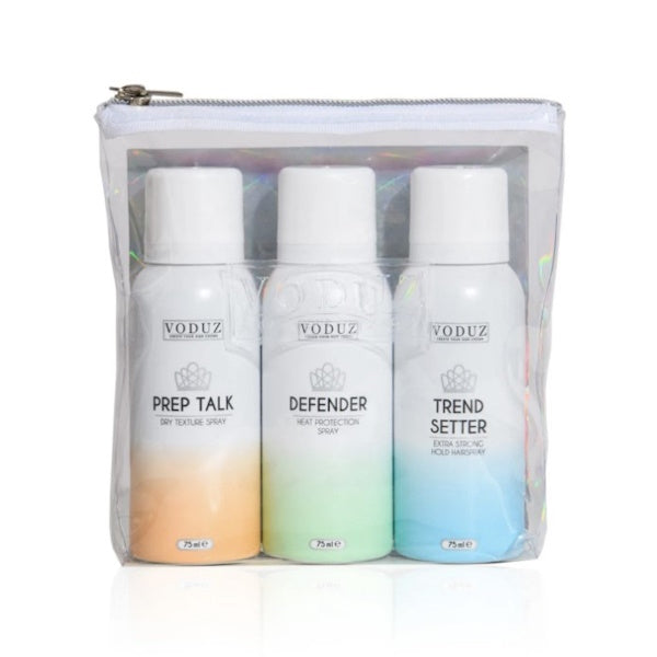 Voduz Jet, Set and Go - Travel Aerosol Trio