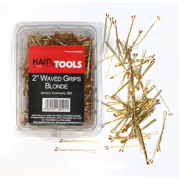 Hair Tools 2" Waved Grips Blonde (BOX OF 500)